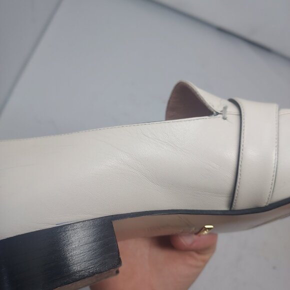 Gucci Marmont GG White Leather Womens Loafer - Picture 14 of 16